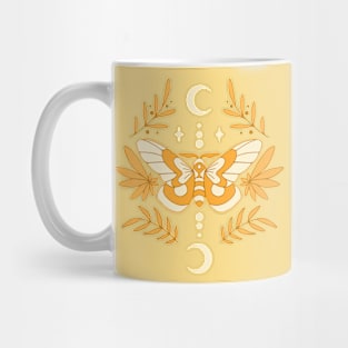 Decorative moth - yellow Mug